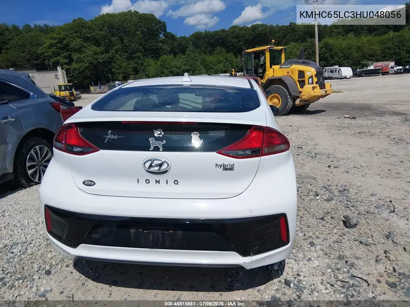 2017 Hyundai Ioniq Hybrid Blue VIN: KMHC65LC3HU048056 Lot: 45515981