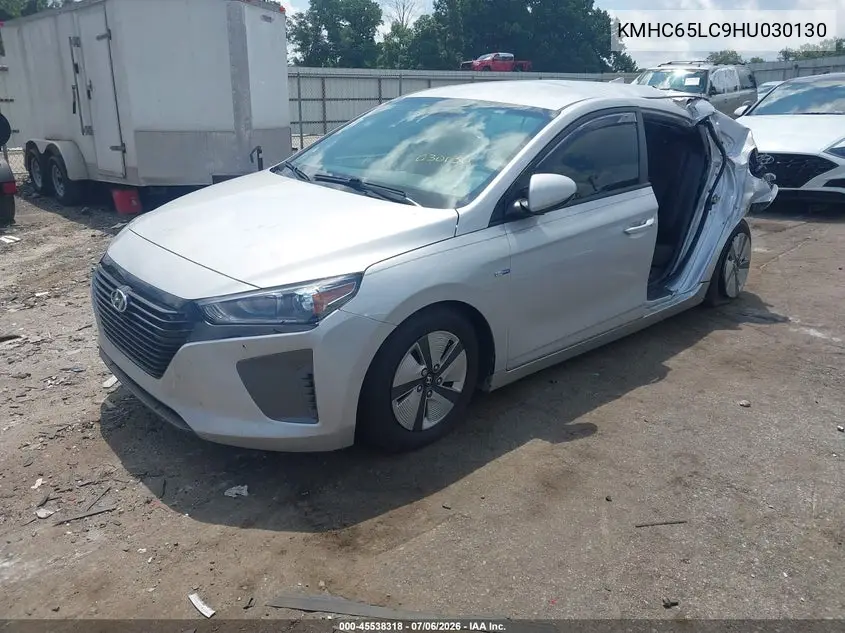2017 Hyundai Ioniq Hybrid Blue VIN: KMHC65LC9HU030130 Lot: 45538318
