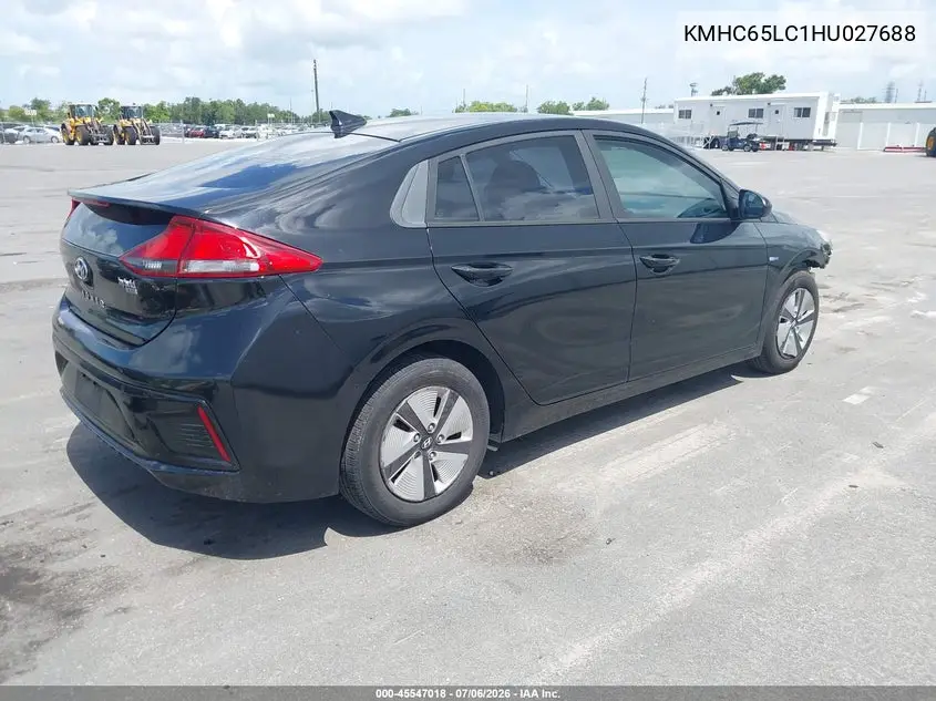 2017 Hyundai Ioniq Hybrid Blue VIN: KMHC65LC1HU027688 Lot: 45547018
