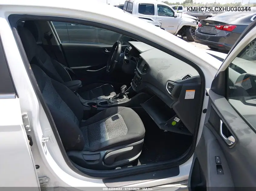 2017 Hyundai Ioniq Hybrid Sel VIN: KMHC75LCXHU030344 Lot: 45554444