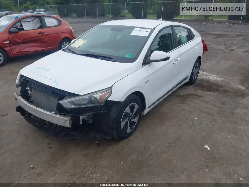 2017 Hyundai Ioniq Hybrid Sel VIN: KMHC75LC8HU039737 Lot: 45586166