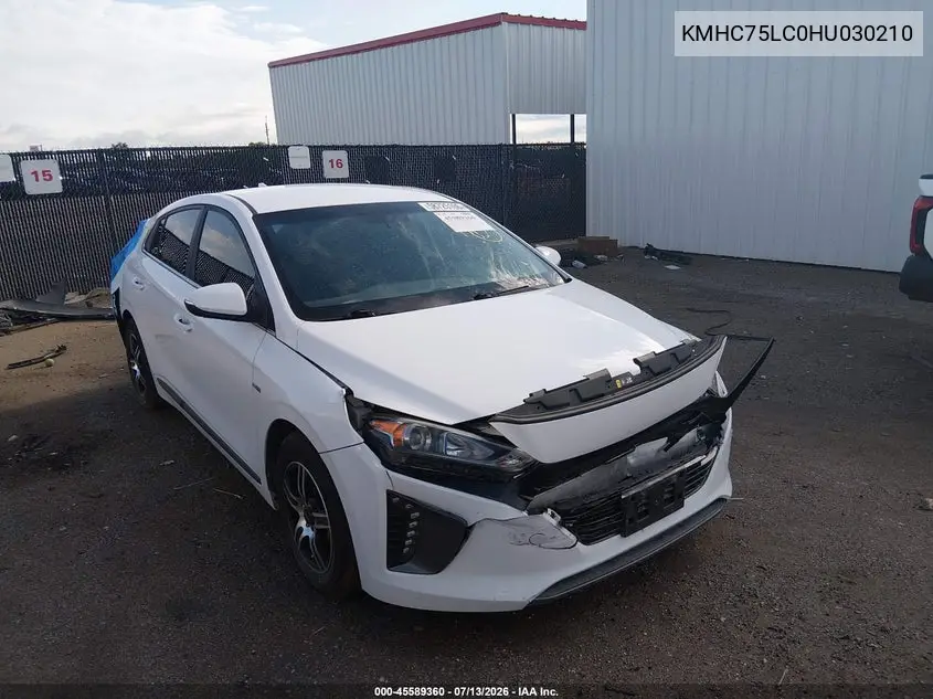 2017 Hyundai Ioniq Hybrid Sel VIN: KMHC75LC0HU030210 Lot: 45589360