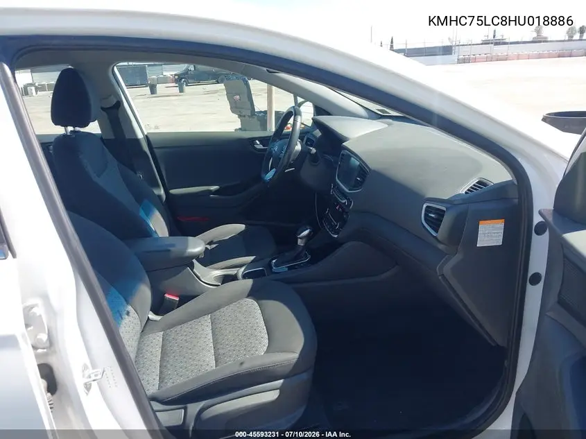2017 Hyundai Ioniq Hybrid Sel VIN: KMHC75LC8HU018886 Lot: 45593231