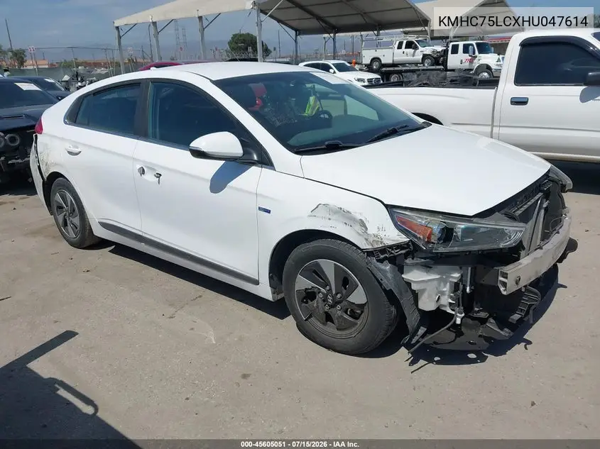 2017 Hyundai Ioniq Hybrid Sel VIN: KMHC75LCXHU047614 Lot: 45605051