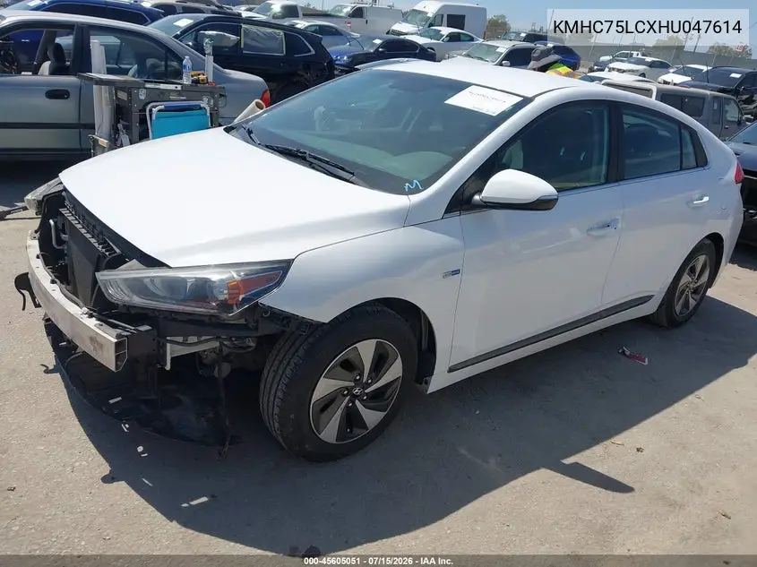 2017 Hyundai Ioniq Hybrid Sel VIN: KMHC75LCXHU047614 Lot: 45605051