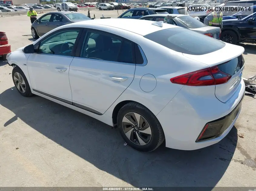 2017 Hyundai Ioniq Hybrid Sel VIN: KMHC75LCXHU047614 Lot: 45605051