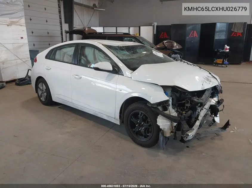 2017 Hyundai Ioniq Hybrid Blue VIN: KMHC65LCXHU026779 Lot: 45631883