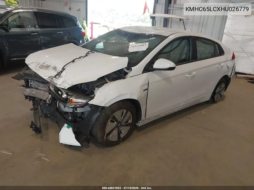 2017 Hyundai Ioniq Hybrid Blue VIN: KMHC65LCXHU026779 Lot: 45631883