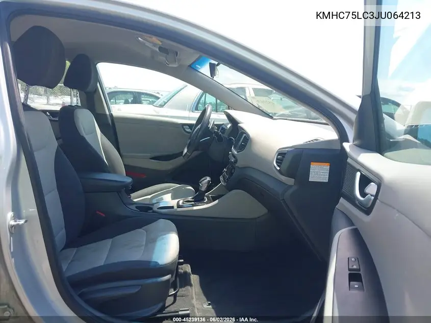 2018 Hyundai Ioniq Hybrid Sel VIN: KMHC75LC3JU064213 Lot: 45239136
