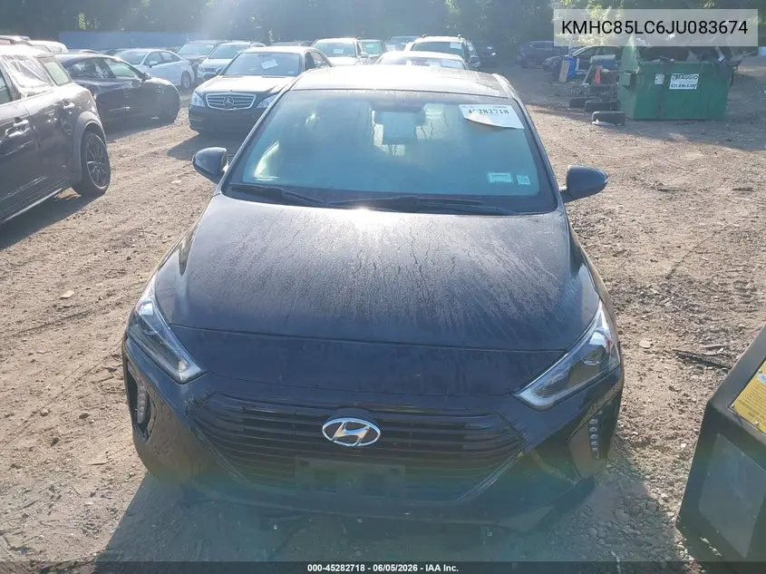2018 Hyundai Ioniq Hybrid Limited VIN: KMHC85LC6JU083674 Lot: 45282718