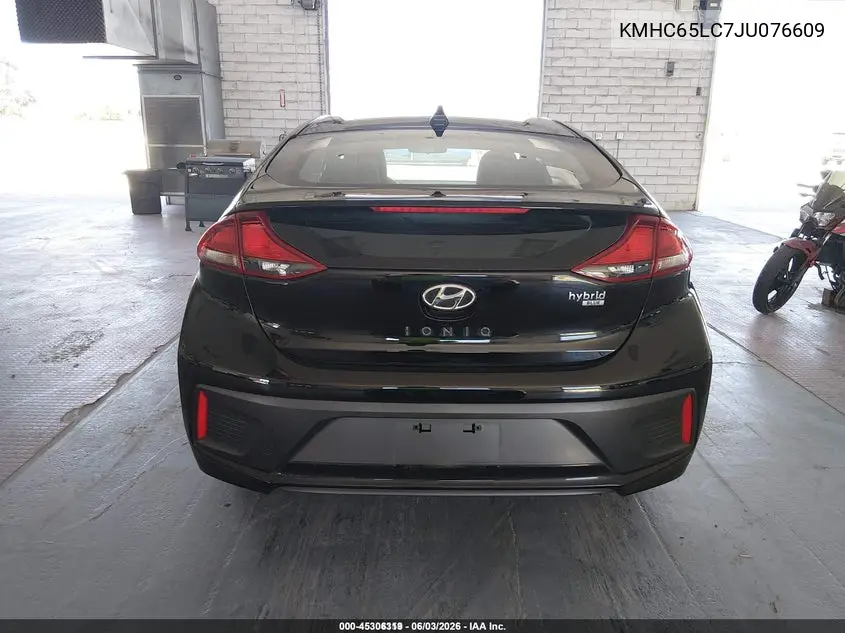 2018 Hyundai Ioniq Hybrid Blue VIN: KMHC65LC7JU076609 Lot: 45306319