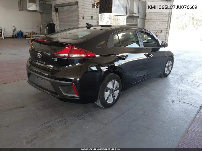 2018 Hyundai Ioniq Hybrid Blue VIN: KMHC65LC7JU076609 Lot: 45306319