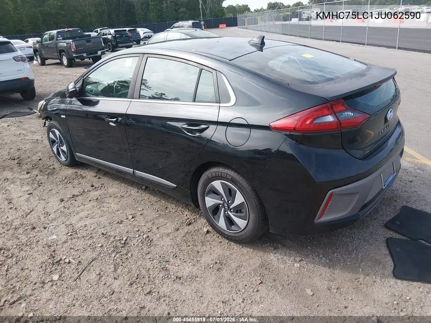 2018 Hyundai Ioniq Hybrid Sel VIN: KMHC75LC1JU062590 Lot: 45455919