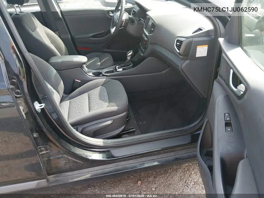 2018 Hyundai Ioniq Hybrid Sel VIN: KMHC75LC1JU062590 Lot: 45455919