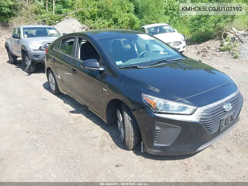 2018 Hyundai Ioniq Hybrid Blue VIN: KMHC65LC0JU102192 Lot: 45484701
