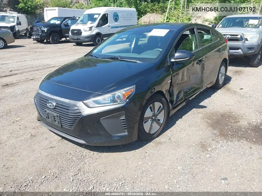 2018 Hyundai Ioniq Hybrid Blue VIN: KMHC65LC0JU102192 Lot: 45484701