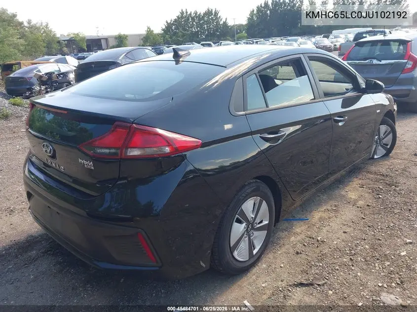 2018 Hyundai Ioniq Hybrid Blue VIN: KMHC65LC0JU102192 Lot: 45484701