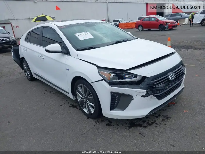 2018 Hyundai Ioniq Hybrid Limited VIN: KMHC85LC9JU065024 Lot: 45519551