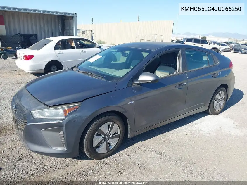 2018 Hyundai Ioniq Hybrid Blue VIN: KMHC65LC4JU066250 Lot: 45521413