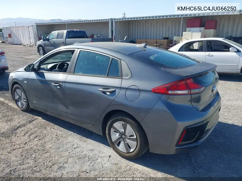 2018 Hyundai Ioniq Hybrid Blue VIN: KMHC65LC4JU066250 Lot: 45521413