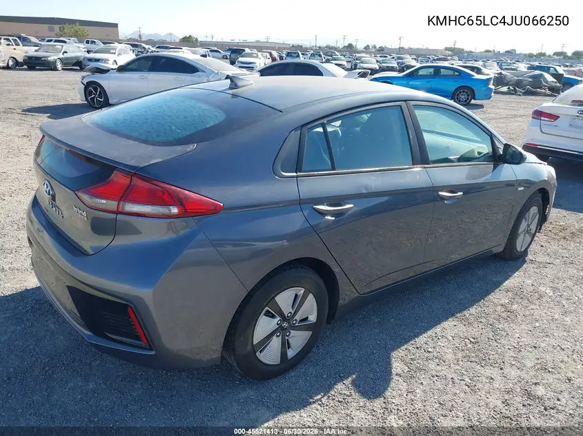 2018 Hyundai Ioniq Hybrid Blue VIN: KMHC65LC4JU066250 Lot: 45521413