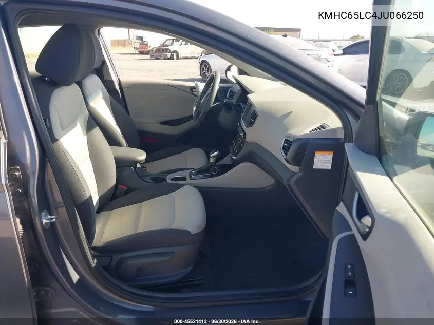 2018 Hyundai Ioniq Hybrid Blue VIN: KMHC65LC4JU066250 Lot: 45521413