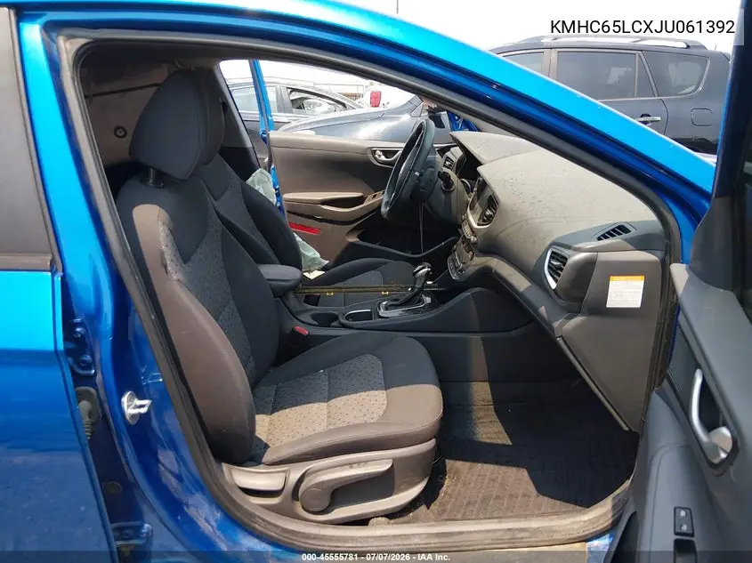 2018 Hyundai Ioniq Hybrid Blue VIN: KMHC65LCXJU061392 Lot: 45555781