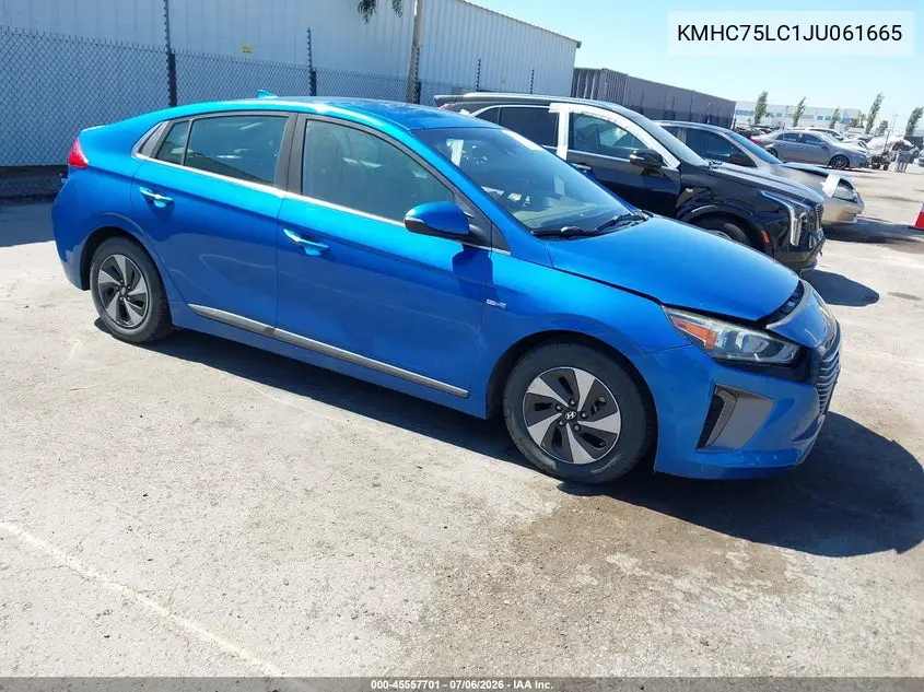 2018 Hyundai Ioniq Hybrid Sel VIN: KMHC75LC1JU061665 Lot: 45557701