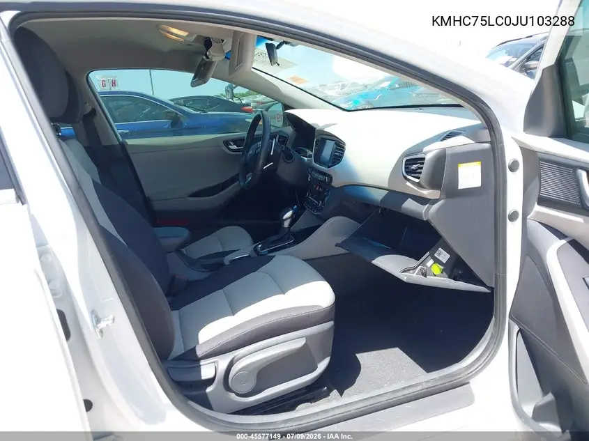 2018 Hyundai Ioniq Hybrid Sel VIN: KMHC75LC0JU103288 Lot: 45577149