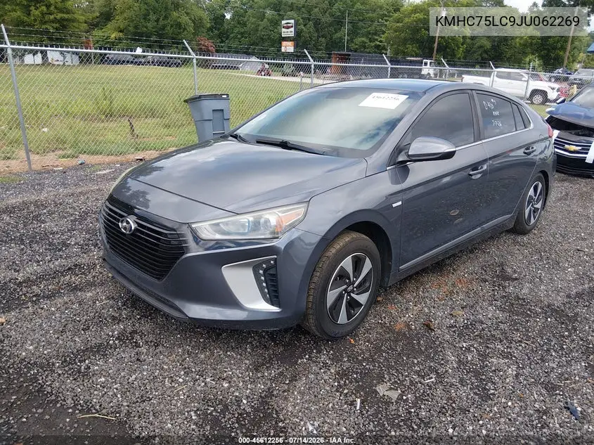 2018 Hyundai Ioniq Hybrid Sel VIN: KMHC75LC9JU062269 Lot: 45612256