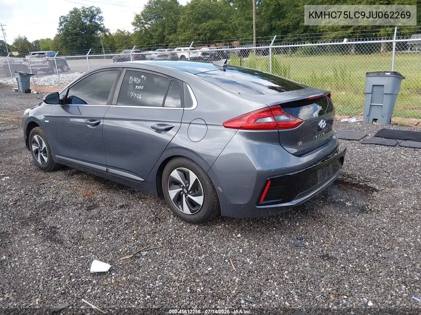 2018 Hyundai Ioniq Hybrid Sel VIN: KMHC75LC9JU062269 Lot: 45612256