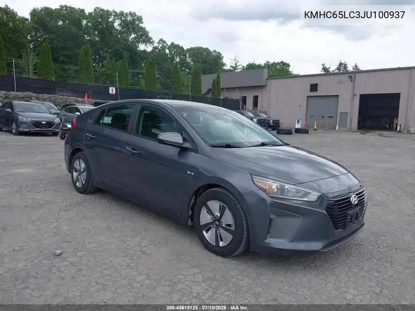 2018 Hyundai Ioniq Hybrid Blue VIN: KMHC65LC3JU100937 Lot: 45615125