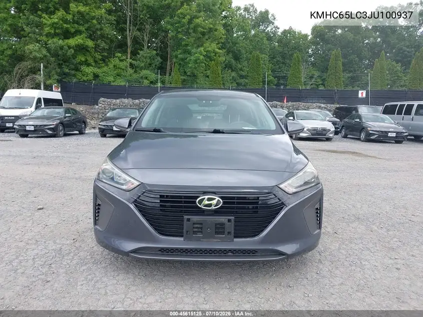 2018 Hyundai Ioniq Hybrid Blue VIN: KMHC65LC3JU100937 Lot: 45615125