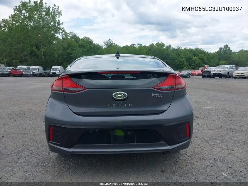 2018 Hyundai Ioniq Hybrid Blue VIN: KMHC65LC3JU100937 Lot: 45615125