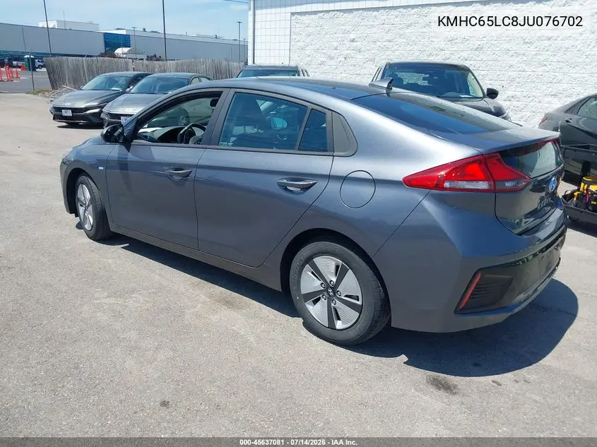 2018 Hyundai Ioniq Hybrid Blue VIN: KMHC65LC8JU076702 Lot: 45637081