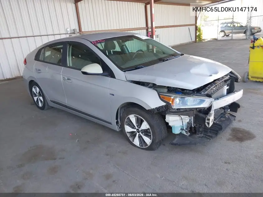2019 Hyundai Ioniq Plug-In Hybrid VIN: KMHC65LD0KU147174 Lot: 45260751