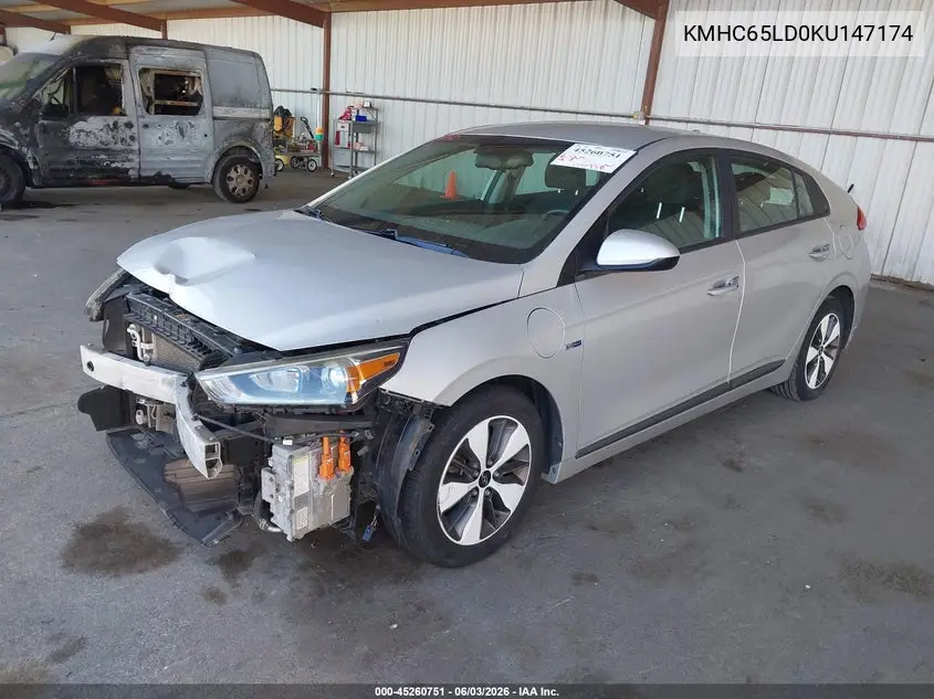 2019 Hyundai Ioniq Plug-In Hybrid VIN: KMHC65LD0KU147174 Lot: 45260751