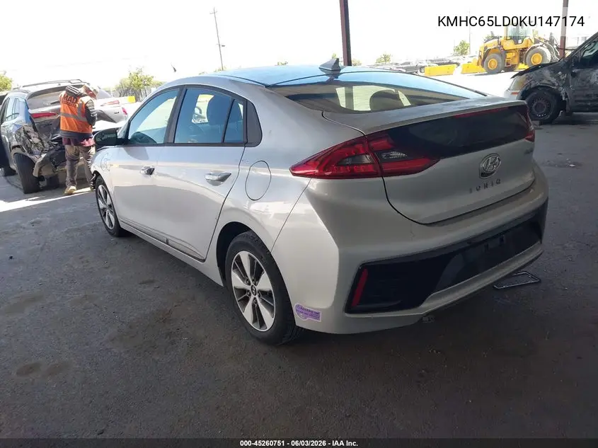 2019 Hyundai Ioniq Plug-In Hybrid VIN: KMHC65LD0KU147174 Lot: 45260751