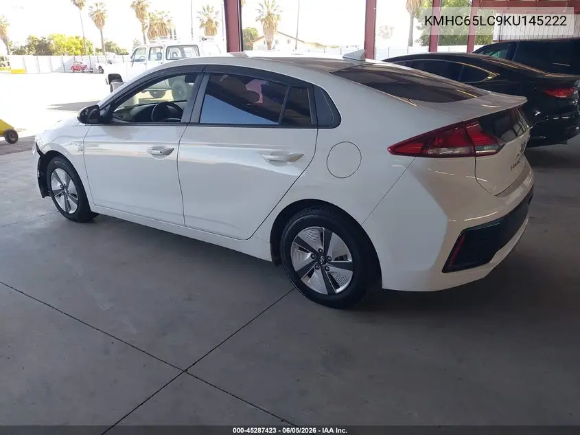 2019 Hyundai Ioniq Hybrid Blue VIN: KMHC65LC9KU145222 Lot: 45287423