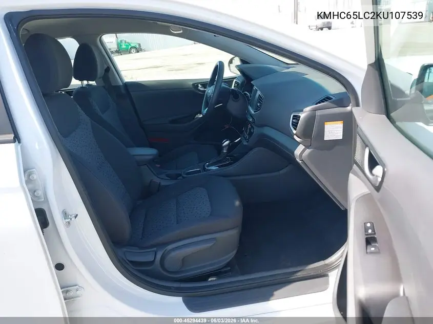 2019 Hyundai Ioniq Hybrid Blue VIN: KMHC65LC2KU107539 Lot: 45294439