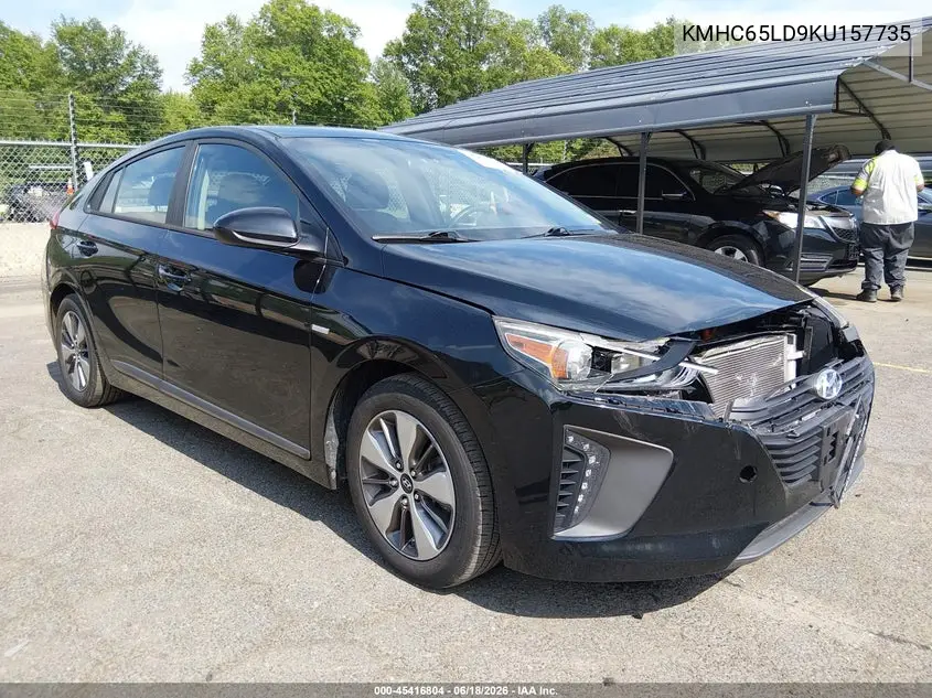 2019 Hyundai Ioniq Plug-In Hybrid VIN: KMHC65LD9KU157735 Lot: 45416804