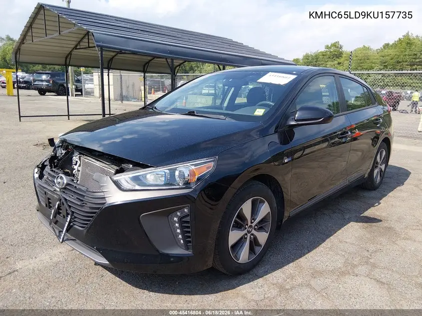 2019 Hyundai Ioniq Plug-In Hybrid VIN: KMHC65LD9KU157735 Lot: 45416804
