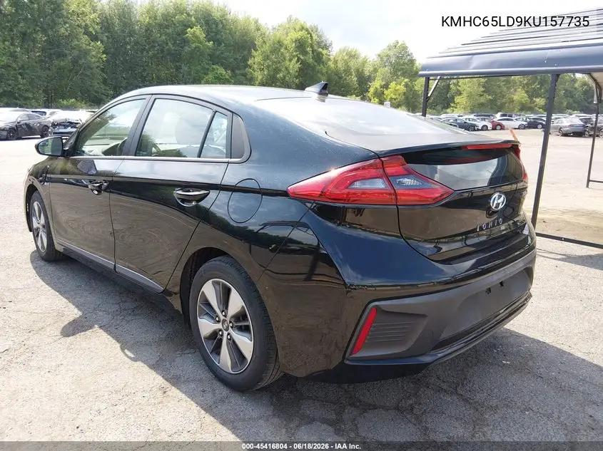 2019 Hyundai Ioniq Plug-In Hybrid VIN: KMHC65LD9KU157735 Lot: 45416804