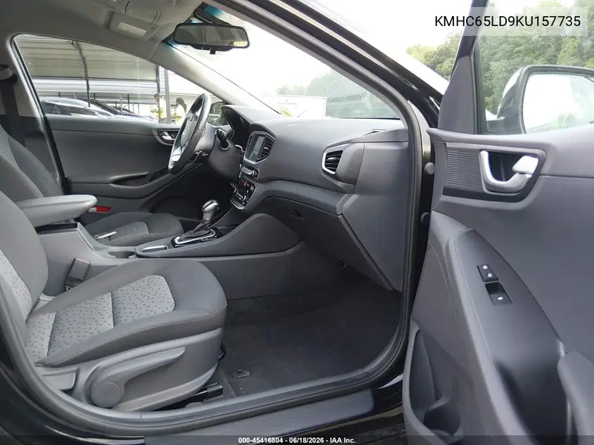 2019 Hyundai Ioniq Plug-In Hybrid VIN: KMHC65LD9KU157735 Lot: 45416804