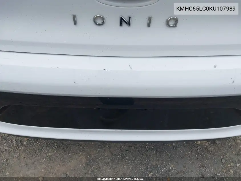 2019 Hyundai Ioniq Hybrid Blue VIN: KMHC65LC0KU107989 Lot: 45432057