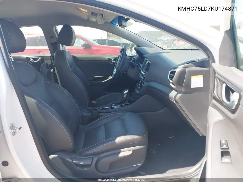 2019 Hyundai Ioniq Plug-In Hybrid Limited VIN: KMHC75LD7KU174871 Lot: 45462344