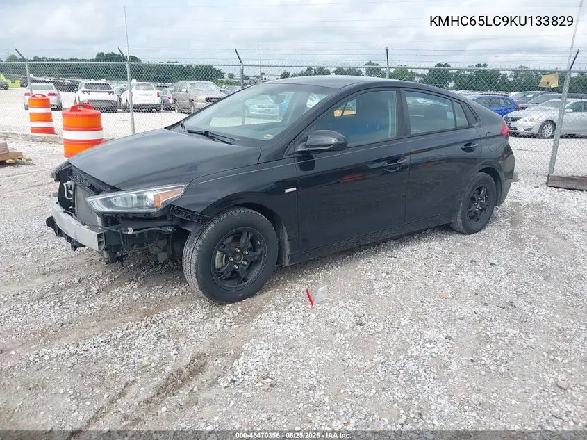 2019 Hyundai Ioniq Hybrid Blue VIN: KMHC65LC9KU133829 Lot: 45470356