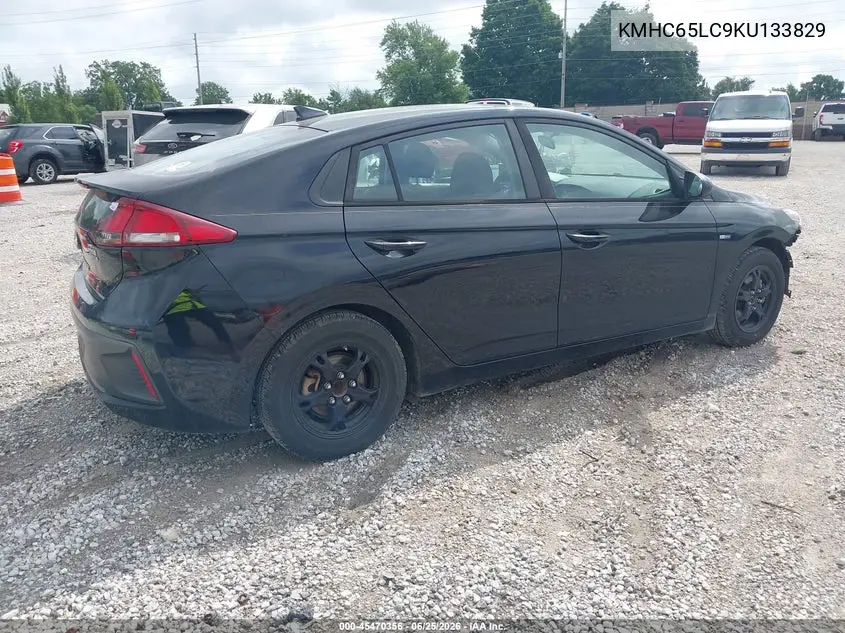 2019 Hyundai Ioniq Hybrid Blue VIN: KMHC65LC9KU133829 Lot: 45470356