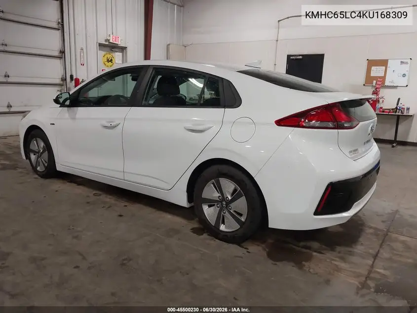 2019 Hyundai Ioniq Hybrid Blue VIN: KMHC65LC4KU168309 Lot: 45500230