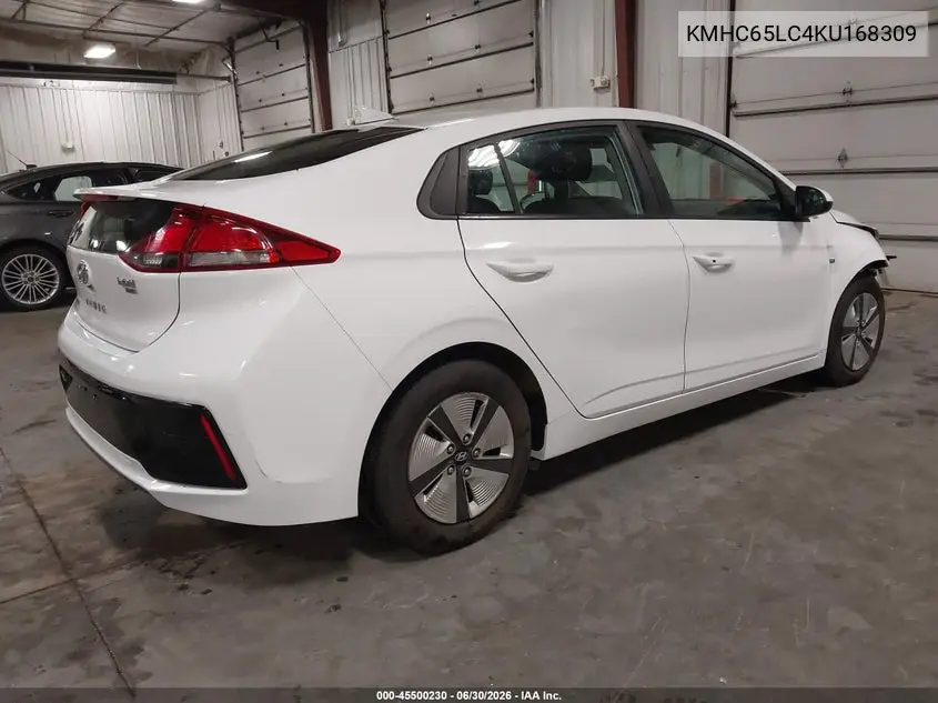 2019 Hyundai Ioniq Hybrid Blue VIN: KMHC65LC4KU168309 Lot: 45500230